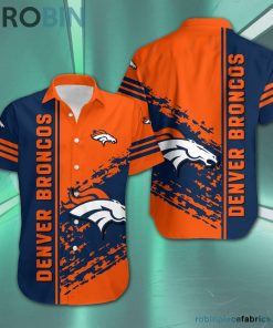 Denver Broncos – NFL Short Sleeve Button Down Hawaiian Shirt