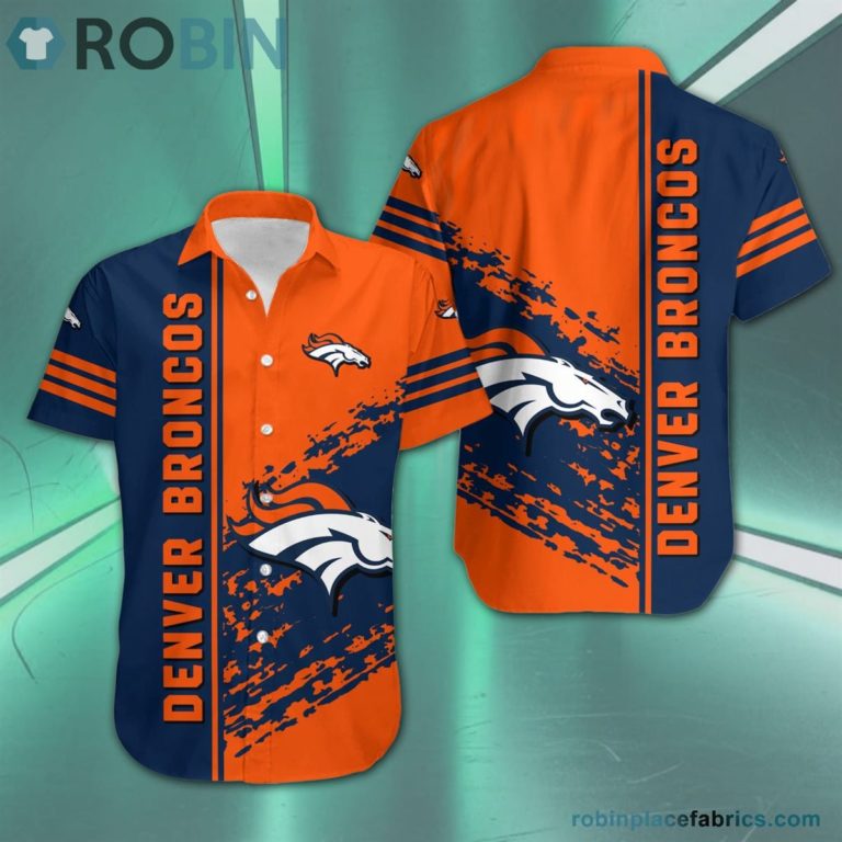 Denver Broncos – NFL Short Sleeve Button Down Hawaiian Shirt