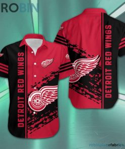 Detroit Red Wings – NHL Short Sleeve Button Down Hawaiian Shirt
