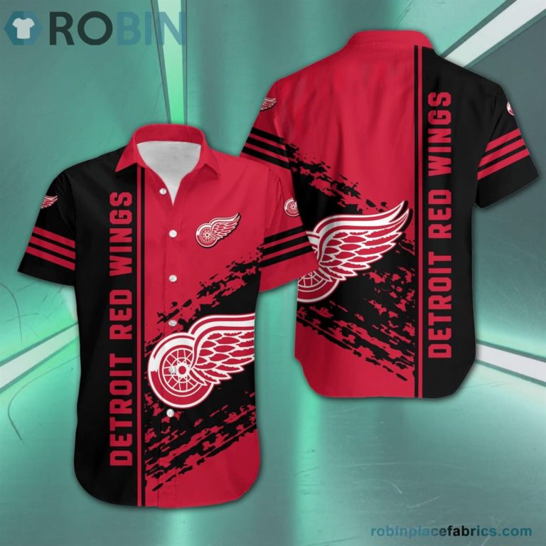 Detroit Red Wings – NHL Short Sleeve Button Down Hawaiian Shirt