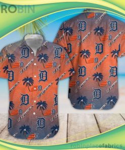 Detroit Tigers MLB 3D Short Sleeve Button Down Hawaiian Shirt Detroit Tigers MLB 3D Short Sleeve Button Down Hawaiian Shirt