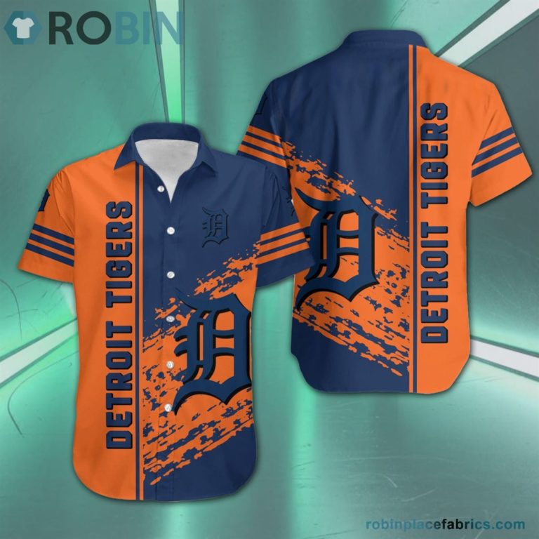 Detroit Tigers – MLB Short Sleeve Button Down Hawaiian Shirt
