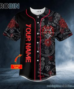 devil demon dragon skull custom baseball jersey 540 H008j