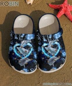 Dolphin Gorgeous Dolphins RBPL22 Crocs Crocband Clog 3D Crocs Print Full