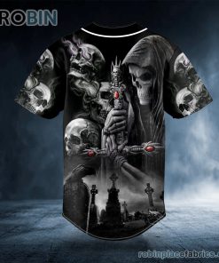 doomsday ii skull custom baseball jersey 538 3NByI