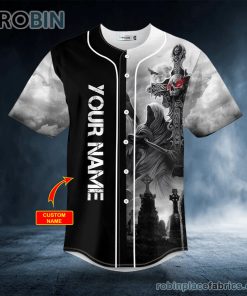 doomsday skull custom baseball jersey 349 a8MoW