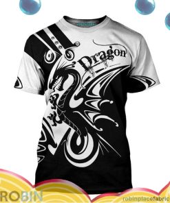 dragon black all over print aop shirt t shirt gPdEo