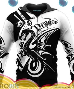 dragon black all over print aop shirt zip hoodie 9lzFi