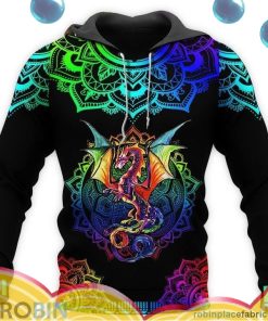 dragon mandala all over print aop shirt hoodie fibVW