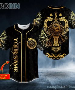 dragons axes wolf viking tattoo custom baseball jersey 150 zOxd1