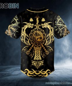 dragons axes wolf viking tattoo custom baseball jersey 346 nIl83