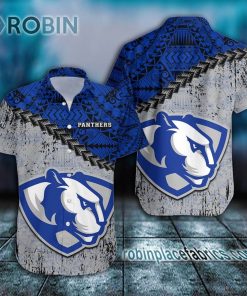 eastern illinois panthers casual button down hawaiian shirt grunge polynesian tattoo ncaa 144 RfcYx