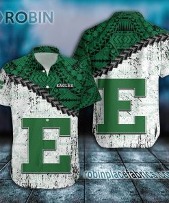 eastern michigan eagles casual button down hawaiian shirt grunge polynesian tattoo ncaa 142 hqi8a