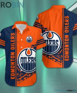 Edmonton Oilers – NHL Short Sleeve Button Down Hawaiian Shirt