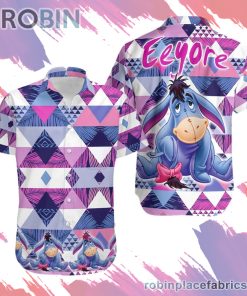 Eeyore Hawaiian Shirt, Casual Short Sleeve Shirt