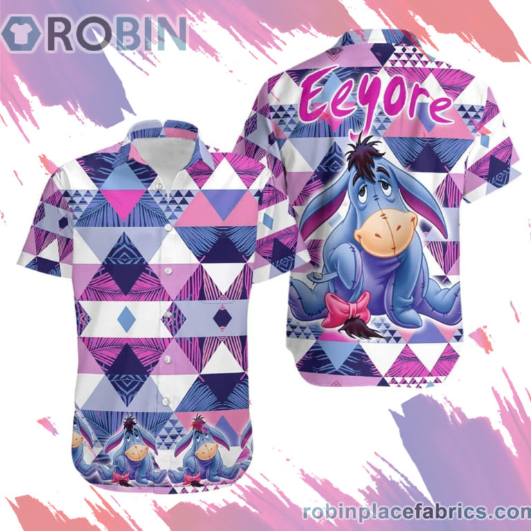 Eeyore Hawaiian Shirt, Casual Short Sleeve Shirt