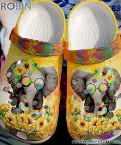 Elephant Hippie RBPL22 Crocs Crocband Clog 3D Crocs Print Full