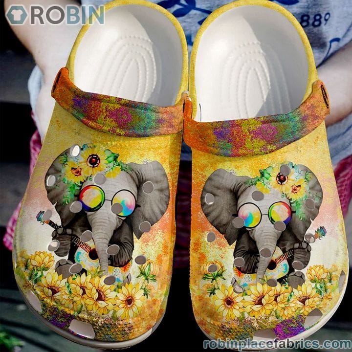 Elephant Hippie RBPL22 Crocs Crocband Clog 3D Crocs Print Full ...