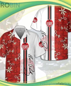 Elvis American Diner Short Sleeve Button Down Hawaiian Shirt