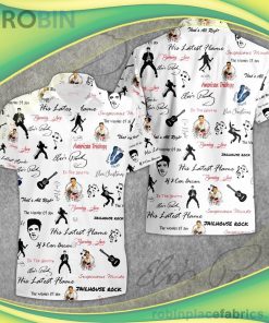 Elvis Presley American Trilogy Short Sleeve Button Down Hawaiian Shirt