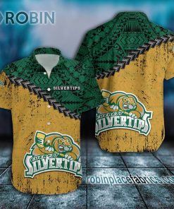 everett silvertips casual button down hawaiian shirt grunge polynesian tattoo ca hockey 136 oddp7