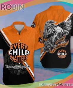 Every Child Matters Casual Button Down Hawaiian Shirt Orange You Are Not Forgotten Button Up Shirt