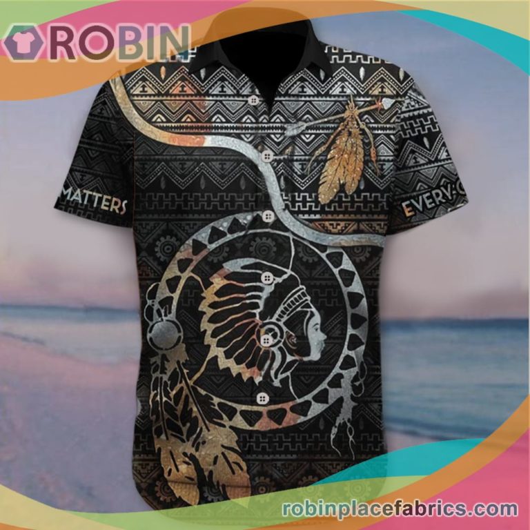 Every Child Matters Casual Button Down Hawaiian Shirt September 30 Orange Shirt Day Indigenous Clothing