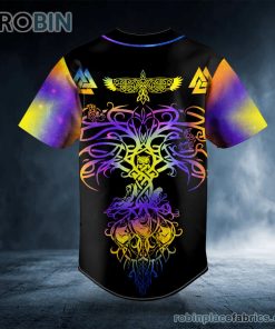 fantasy celtic eagle yggdrasill viking tattoo custom baseball jersey 341 nYRaq