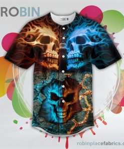 fire ice pattern skull baseball jersey rb1749156 khqCq