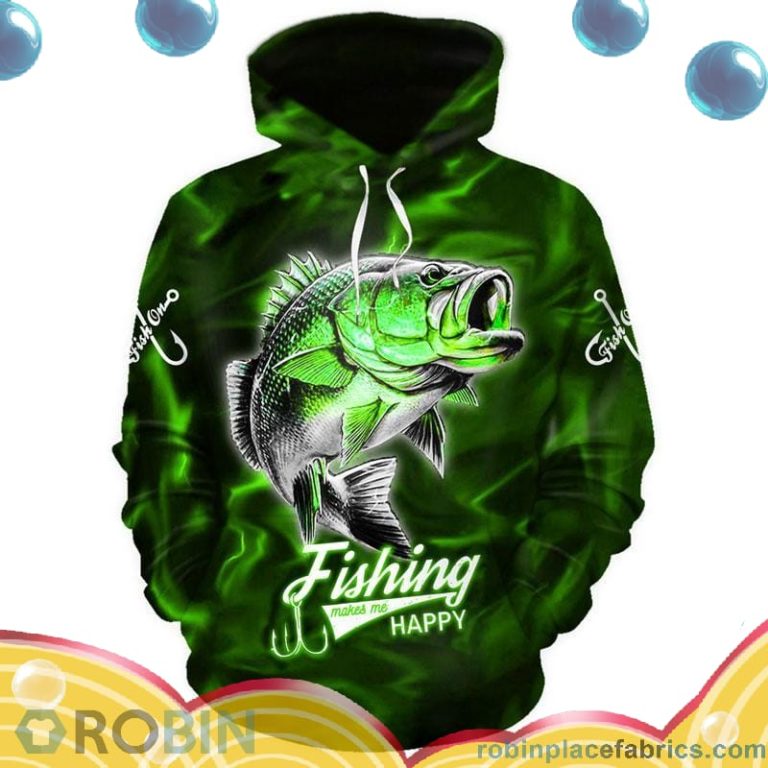 Fishing Happy Green All Over Print – AOP Shirt