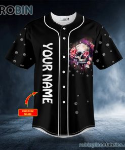 Five Finger Death Punch Girl Skull Custom Baseball Jersey Five Finger Death Punch Girl Skull Custom Baseball Jersey