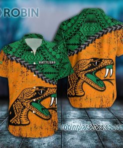 florida a m rattlers casual button down hawaiian shirt grunge polynesian tattoo ncaa 131 lcQXd