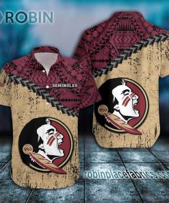 florida state seminoles casual button down hawaiian shirt grunge polynesian tattoo ncaa 130 vP0sf