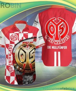 Fsv Mainz 05 Die Nullfunfer Short Sleeve Button Down Hawaiian Shirt