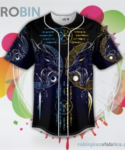 galaxy viking compass twin wolf tattoo baseball jersey rb2254153 JX7dX