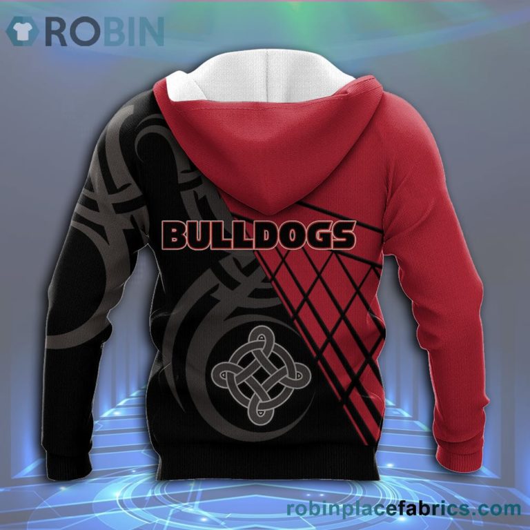 Georgia Bulldogs All Over Print 3D Hoodie Pattern Celtic – NCAA
