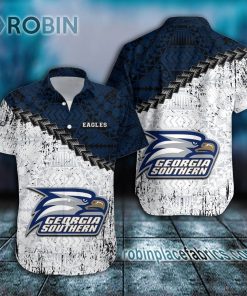 georgia southern eagles casual button down hawaiian shirt grunge polynesian tattoo ncaa 125 TxJ9j