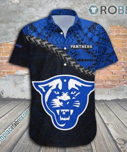 georgia state panthers casual button down hawaiian shirt grunge polynesian tattoo ncaa 17 1DLac