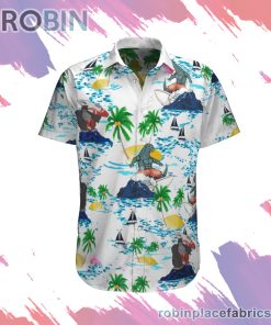 Godzilla vs Kong Hawaiian Shirt, Casual Short Sleeve Shirt