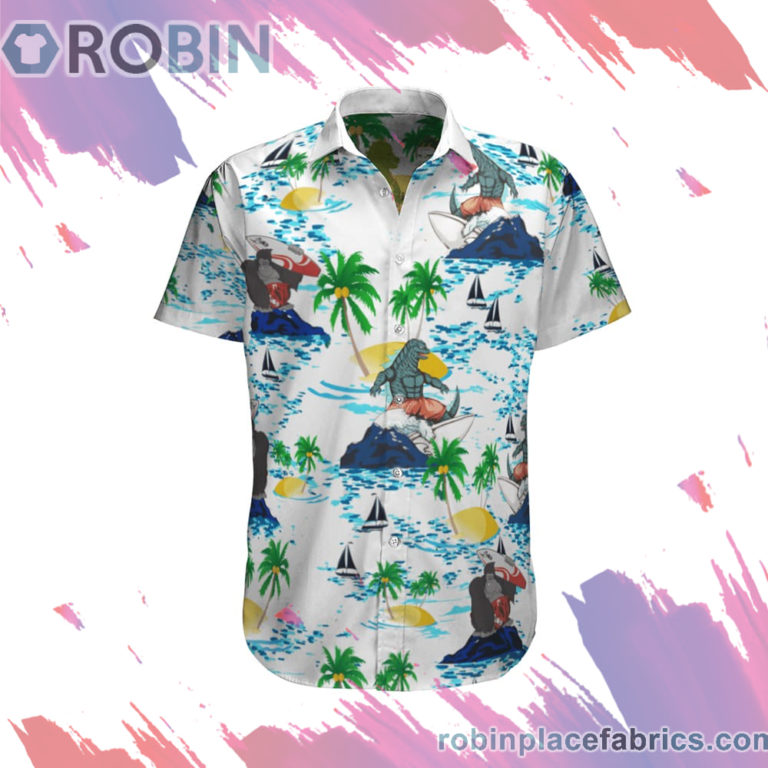 Godzilla vs Kong Hawaiian Shirt, Casual Short Sleeve Shirt