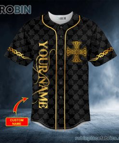 gold sword viking custom baseball jersey 502 j2yxI