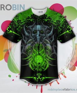 green biohazard monster skull baseball jersey rb6691148 61LCu