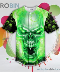 green lightning screaming skull baseball jersey rb6867147 6xxdh