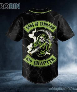 green son of anarchy grim reaper custom baseball jersey 492 dVXtO