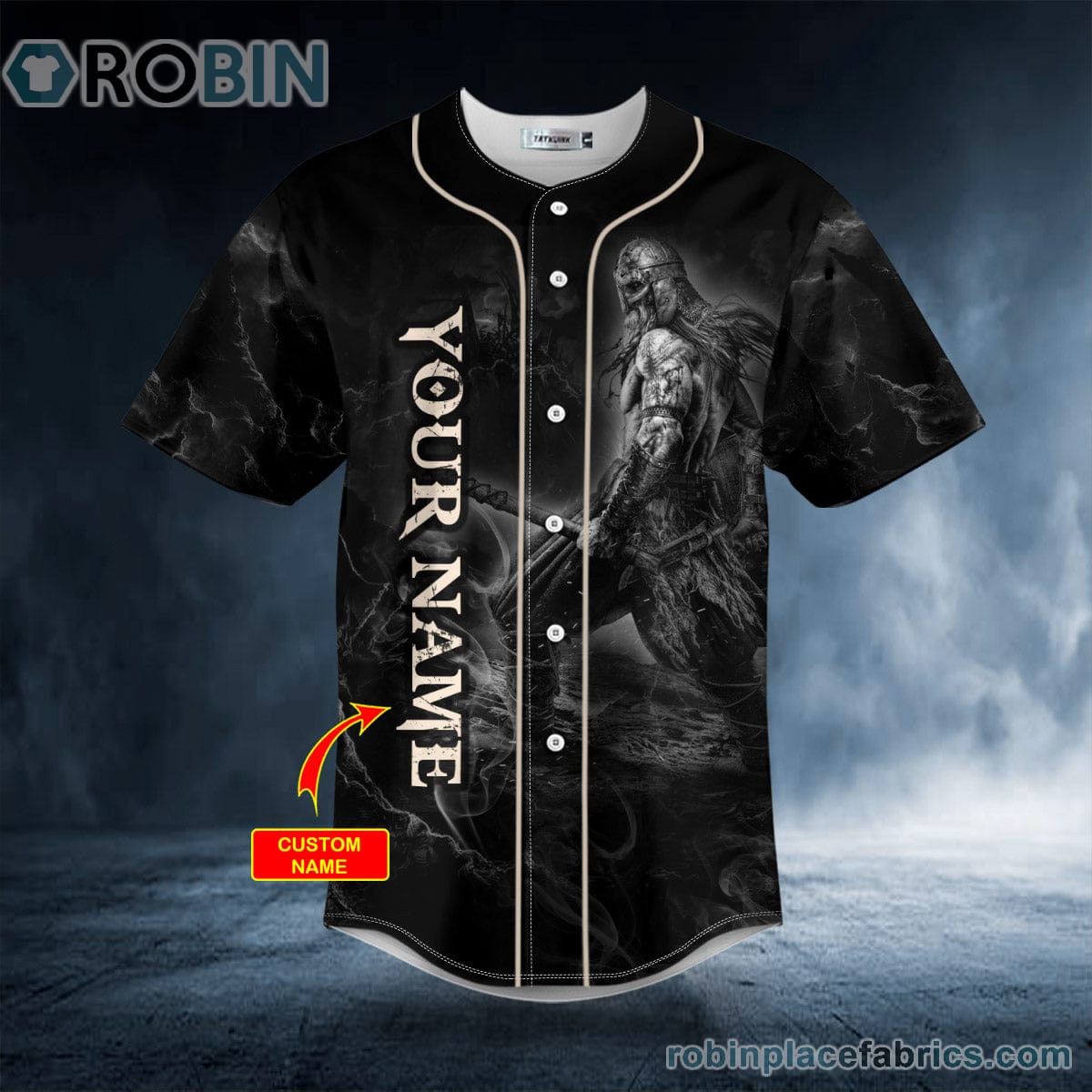 Grim Reaper Wings Lightning Skull Custom Baseball Jersey ...