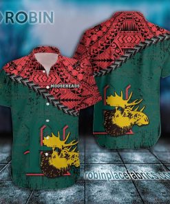 halifax mooseheads casual button down hawaiian shirt grunge polynesian tattoo ca hockey 116 Xd57i