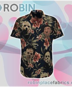 Halloween Horror Movies Hawaiian Shirt, Casual Short Sleeve Shirt