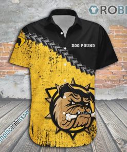 Hamilton Bulldogs Casual Button Down Hawaiian Shirt Grunge Polynesian Tattoo – CA HOCKEY