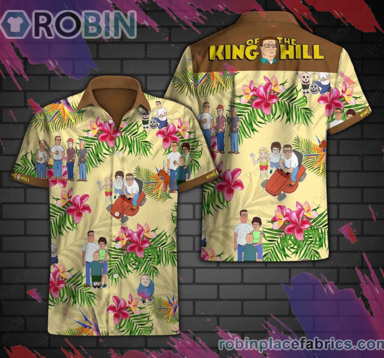 Hank Hill Hawaiian Shirt, Casual Short Sleeve Shirt