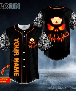 happy halloween custom skull baseball jersey 90 luiyz